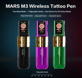 Wireless battery adjustable stroke PMU Permanent Makeup Machine Professional OLED HD Color Screen 8V 6500RPM  tattoo pen machine