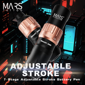 Adjustable stroke coreless motor double batteries wireless battery liner shader tattoo pen machine kit