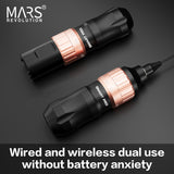 Adjustable stroke coreless motor double batteries wireless battery liner shader tattoo pen machine kit